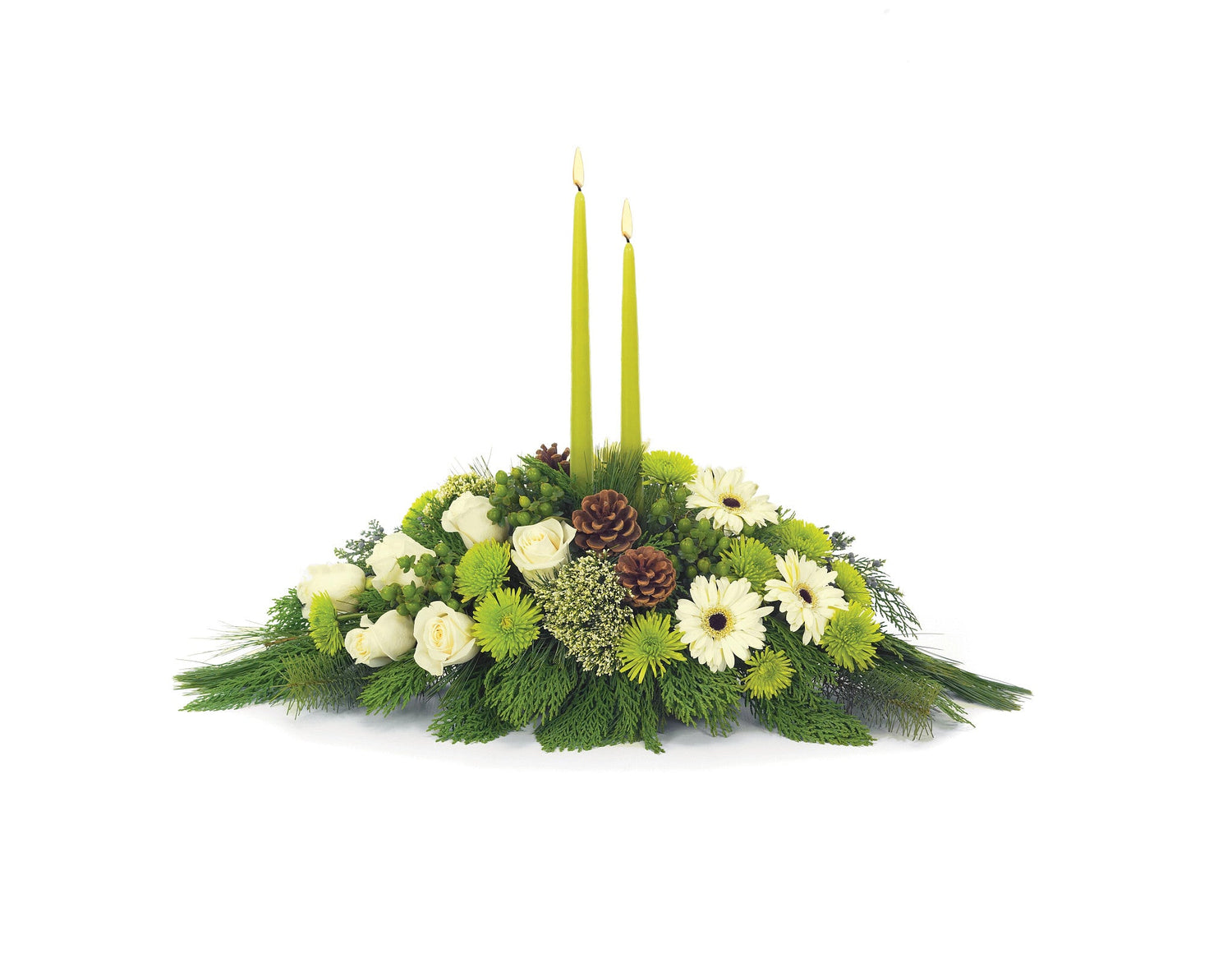 Centro de mesa del solsticio de invierno