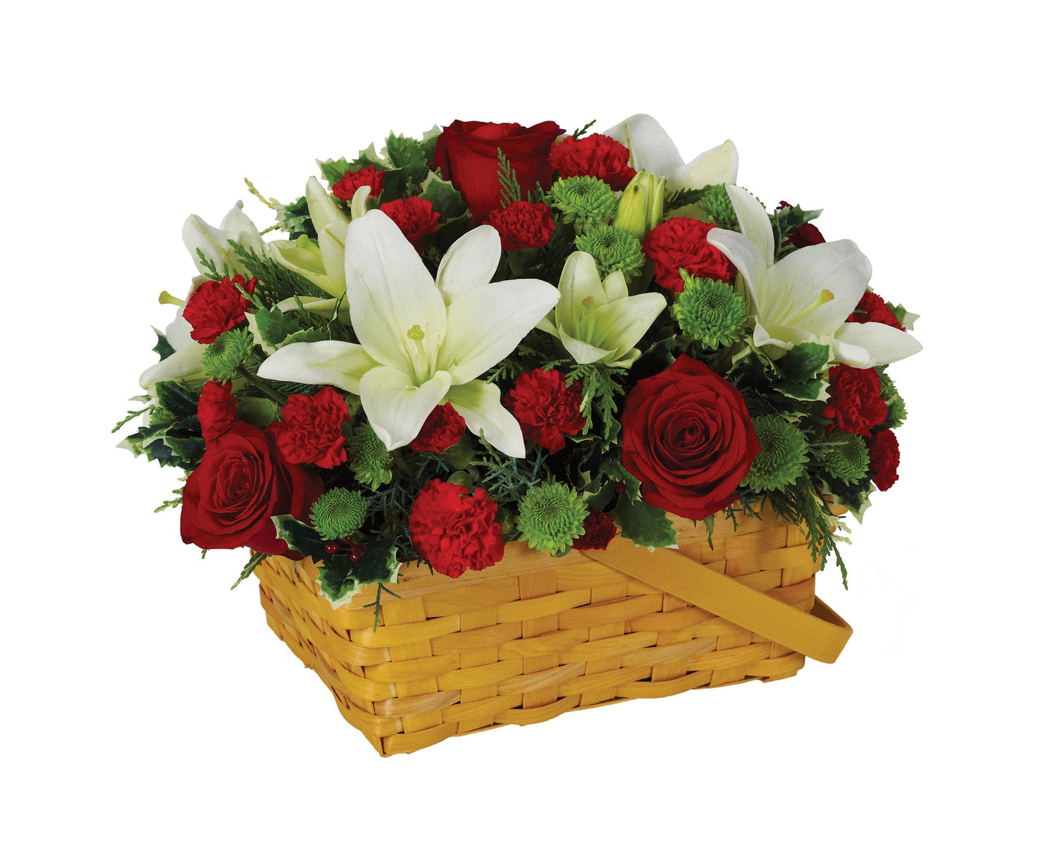 Cesta de saludo de invierno