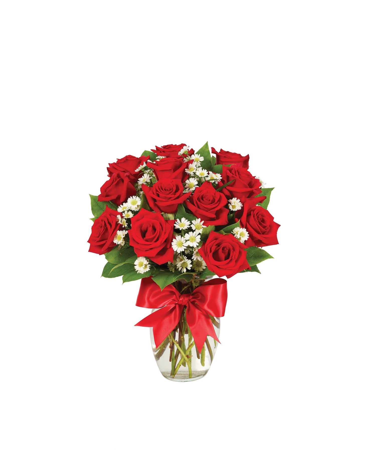 Une douzaine de roses rouges