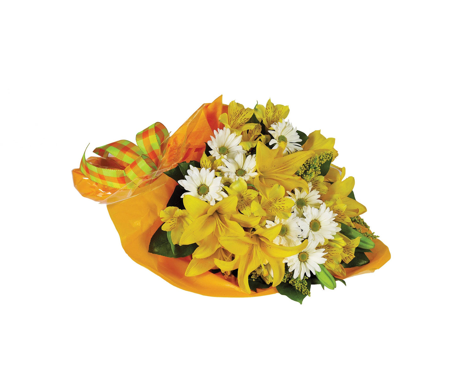 Ramo alegre y brillante atado a mano