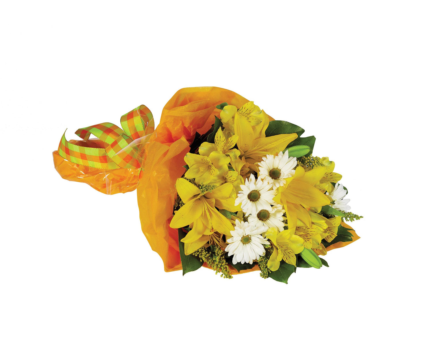 Ramo alegre y brillante atado a mano