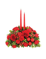 Red & Green Christmas Centerpiece bloomexusa