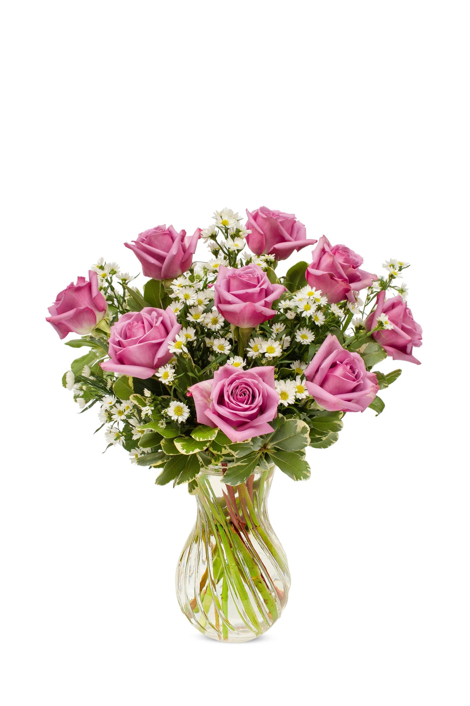 Ramo de rosas y lavanda