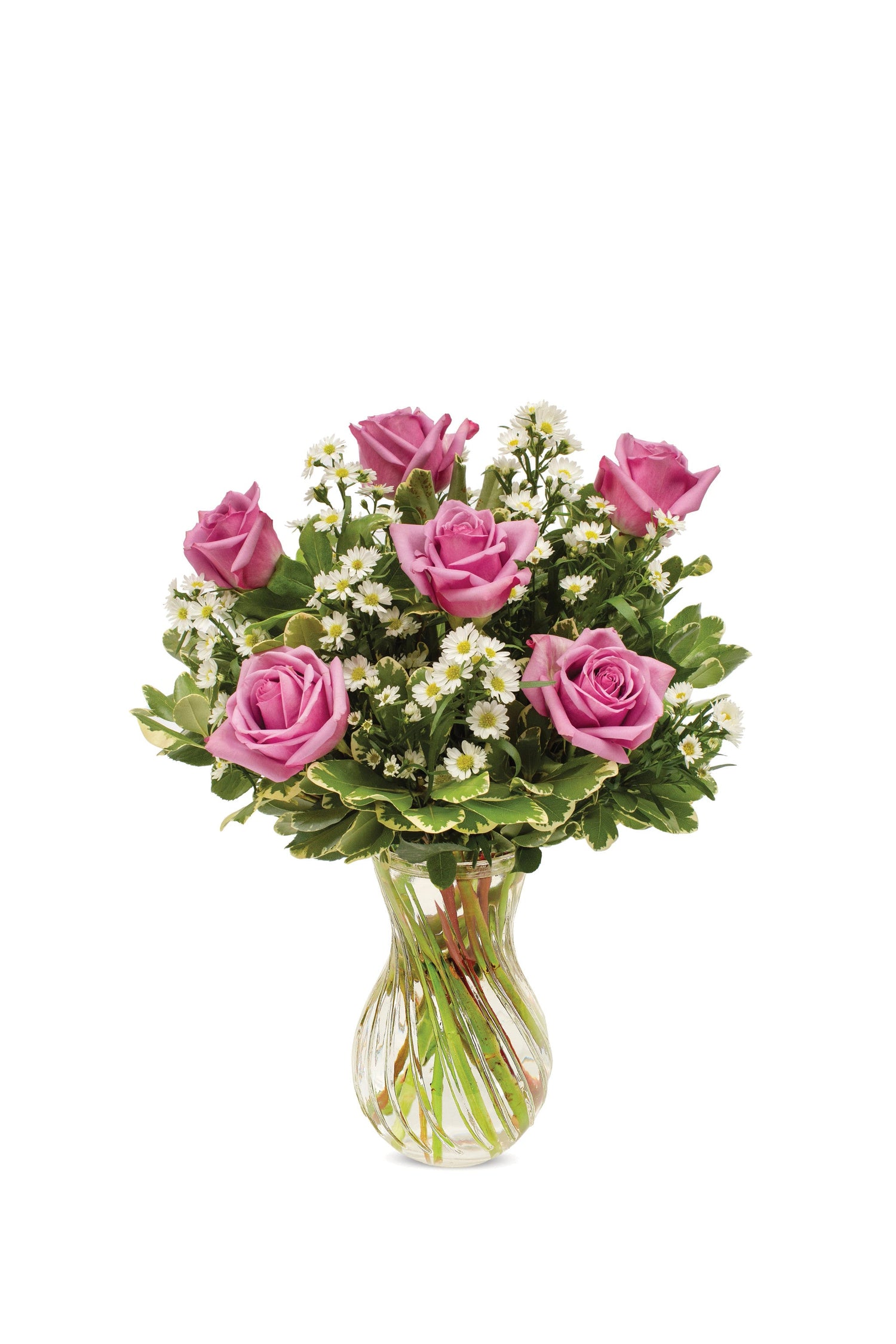 Ramo de rosas y lavanda