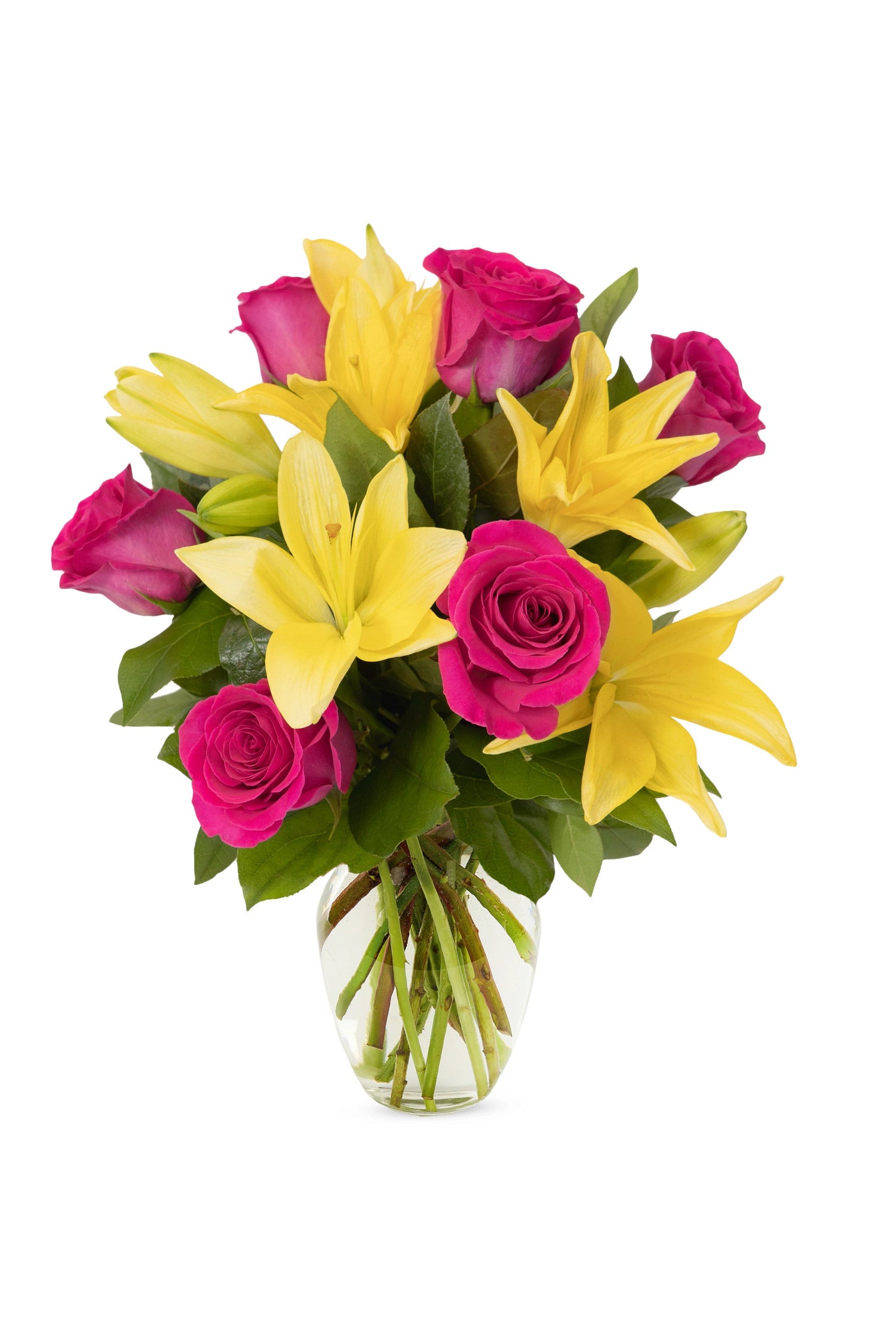 Ramo de limonada de rosas y lirios