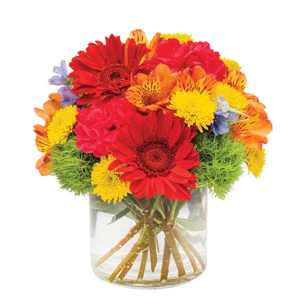 Hermoso y brillante ramo de flores