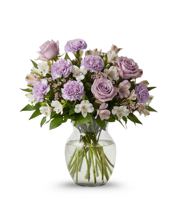 Lavanda y brillo blanco