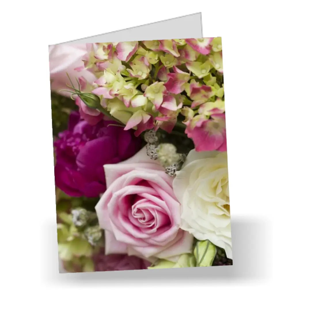 Greeting Card with floral bouquet