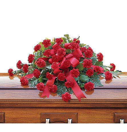 Saludos cálidos para ataúd