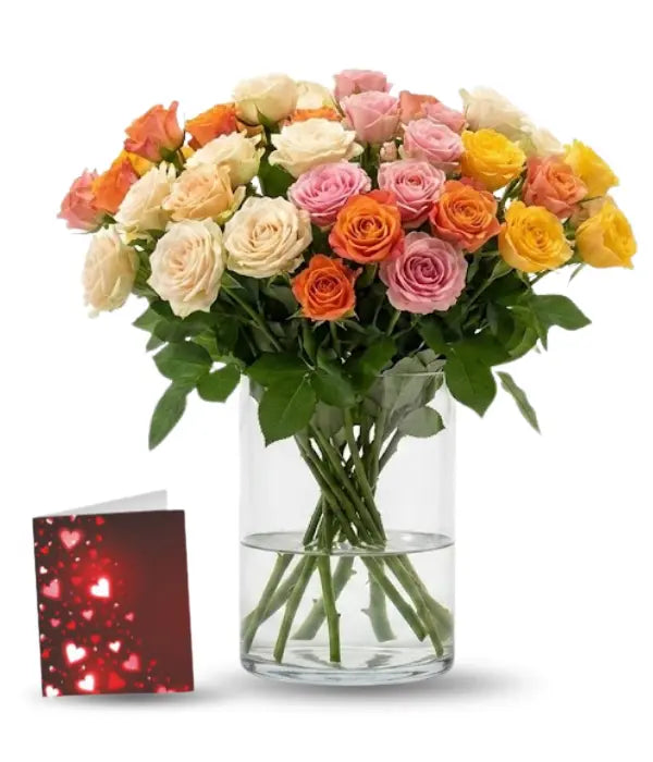 30 Roses Spray 50 Blooms of Assorted Spray Roses - Bloomex Usa