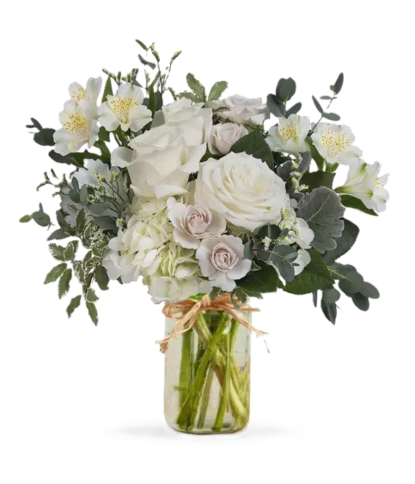 Peaceful Clouds in Mason Jar