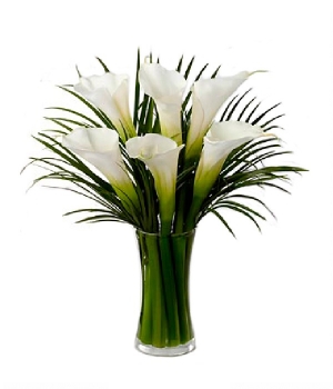 White Calla Lilies Bouquet